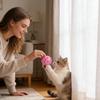 Colorful Plastic Bell Balls For Cats - Interactive Hollow Cats Toys With Bell Sounds, Self-Play Chew Balls For Kittens & Cats