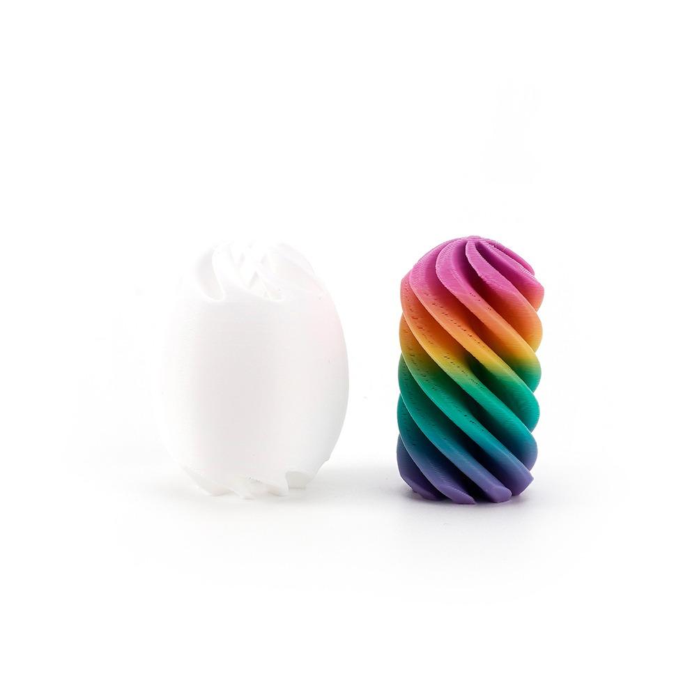 Colorful Rotational Egg Toy Anti-Anxiety Egg Activity Gear Model Easter Spiral Egg Party Games Style 2