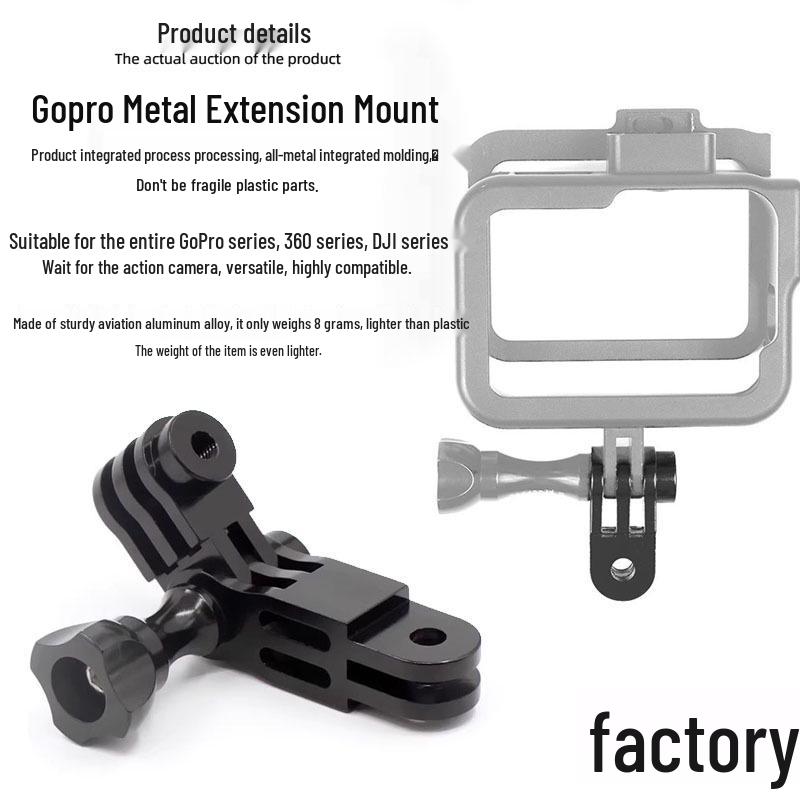GoPro Hero Extension Arm & Joint Mount Kit - Aluminum Alloy Fixing Base