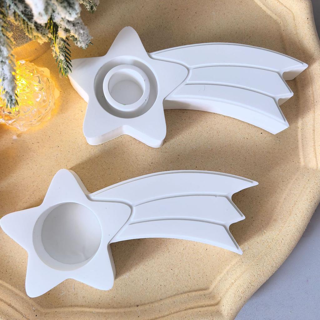 Five-Pointed Star Mold Flexible Christmas Silicone Mold Decorative Mold Heat-Resistant For Christmas Candle Making Plaster Art