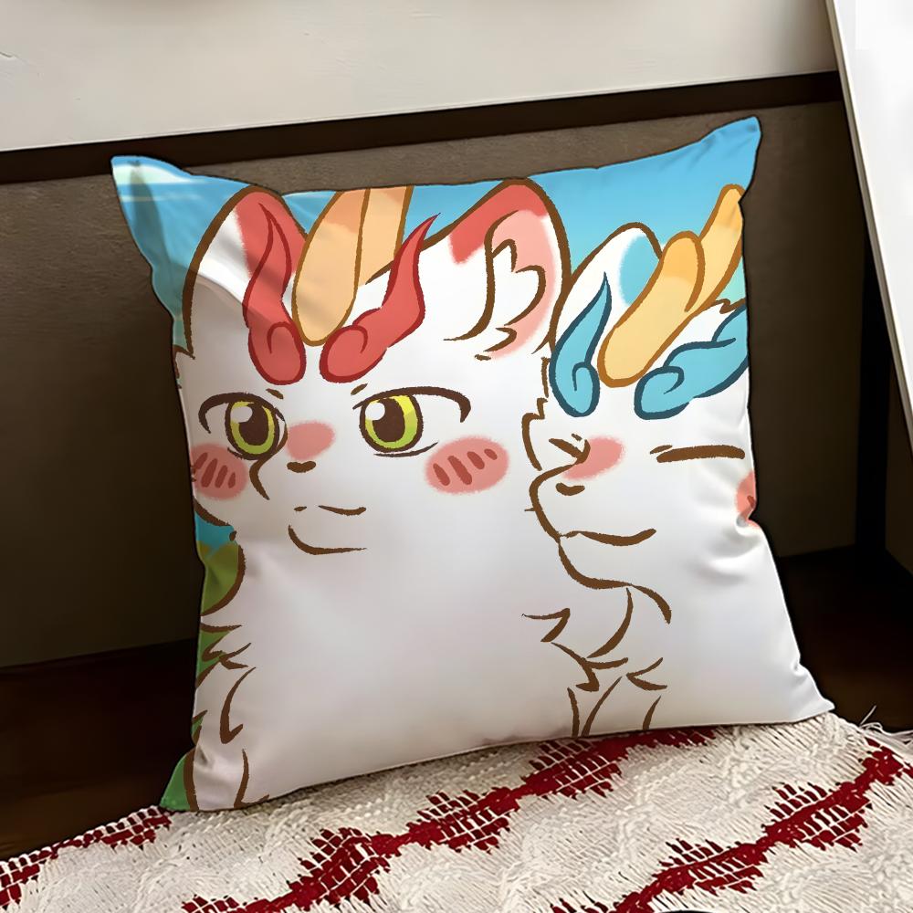 Cute You Shou Yan Cushion Cover Reversible Soft Durable Pillow Cover Home  Car MultiScene Use for Daily Comfort