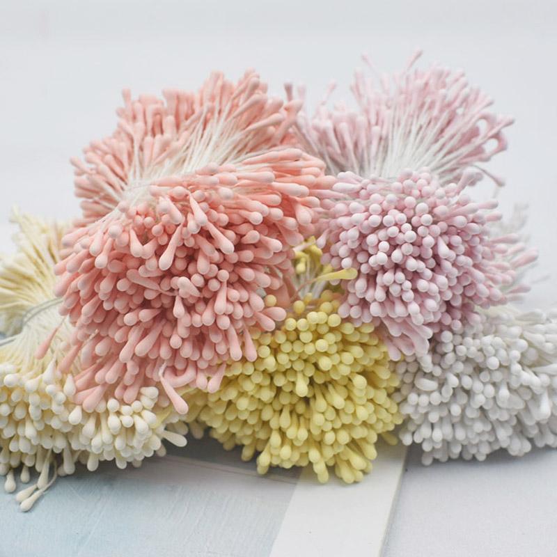 400 Stück 2mm Moulti Optionen Künstliche Blume Staubfäden Mini Perle Floral Stempel Für Blumenarrangements und DIY Herzen Heimdekoration