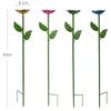 Garden Wrought Iron Flowers Decor Animal Food Cups Multi-color Flower Grass Lawn Layout Bees Animals  Metal Water Dispensers