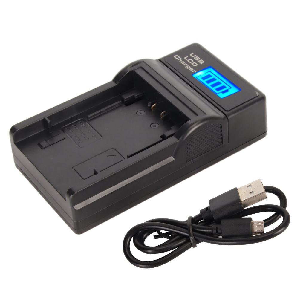 USB Camera Battery Charger Single Battery Charger with Power Display for NP FV FH70 FP for VG30 CX610E CX680 PJ820E 5V