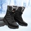 New large size outdoor thick-soled snow boots men's medium and high top velvet thermal casual cotton boots trendy shoes