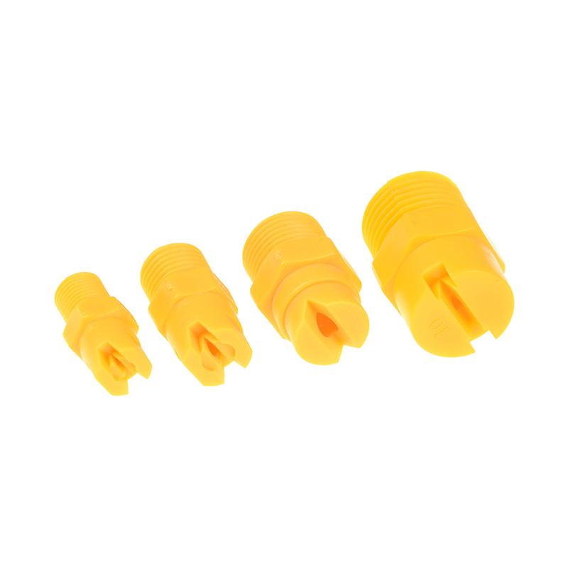 Plastic Vee Jet Flat Fan Spray Nozzle 1/8" 1/4" 3/8" 1/2" Industrial Cleaning