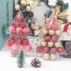 17Pcs 4CM Christmas Balls Christmas Tree Ornaments Hanging Xmas Tree Pendants Party Home Decor 2025 New Year Navidad Gifts Decor