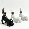 Dog Ring Holder, Dachshund Figurine, Living Room Tabletop Home Decor, Cute Decorative Organizer, Resin Craft.