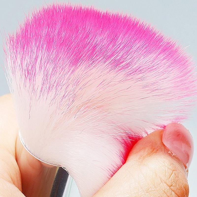Gentle Nail Art Dust Brush Compact Ergonomic Handle For Efficient Manicure Cleaning And Multi Purpose Use