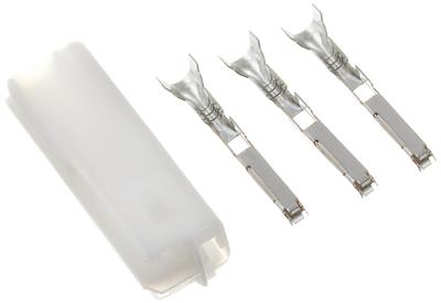 Kitaco 0900-755-02075 Connector Set for Tail Lamps, Honda Type, 3 Poles, Female, White, 1 Set, Universal