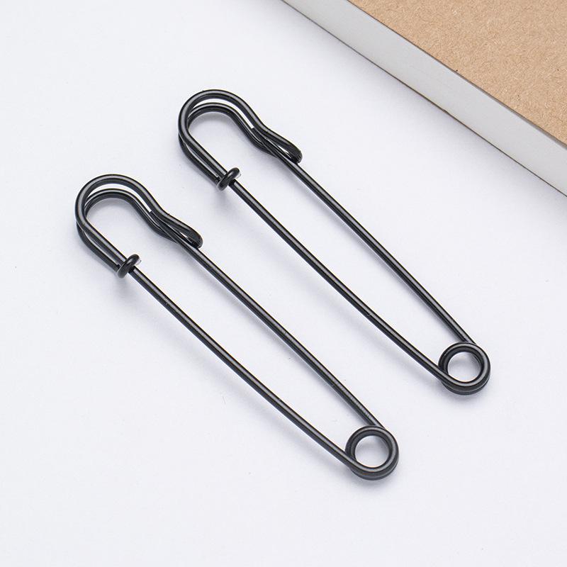 10 Large Safety Pins 2.9" Heavy Duty Blanket Pins Bulk Steel Spring Lock Pins Fasteners for Blankets Crafts Skirts Brooch Making