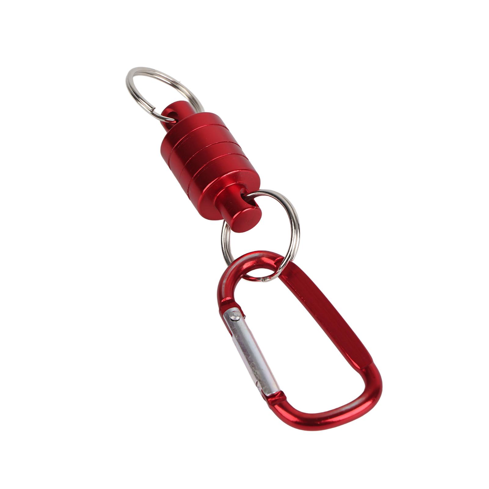 Fishing Net Holder Fly Fishing Landing Net Magnetic Landing Holder Fly Fishing Net Release Net Holder Carabiner Tackle Magneto красный