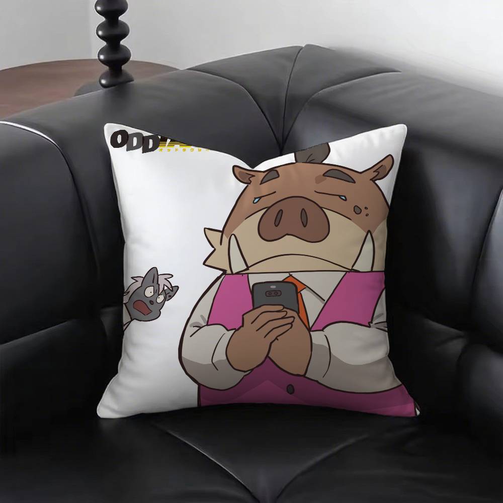 Mystery Animated Movie O-Odd Taxi Pillow Case Sofa Cushion Cover Room Home Decoration