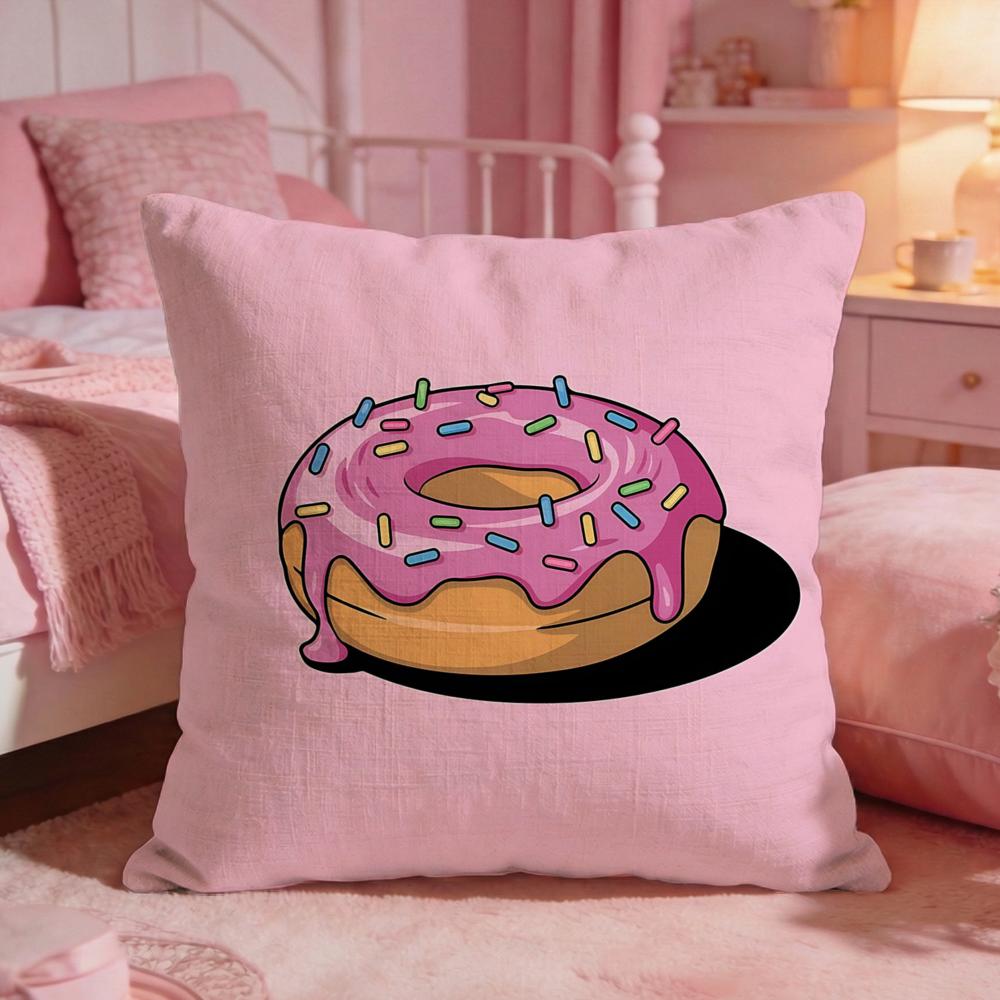FooddonutS Cushion Cover Premium Comfort Reversible Pillow Cove Two In One Design for Any Room Car Interior
