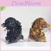 Godzilla Resin Crystal Figurine With Natural Gemstone For Home Decor And Giftgiving