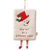 Coral Velvet Christmas Hand Towel Creative Children's Handkerchief  Holiday Party Decor