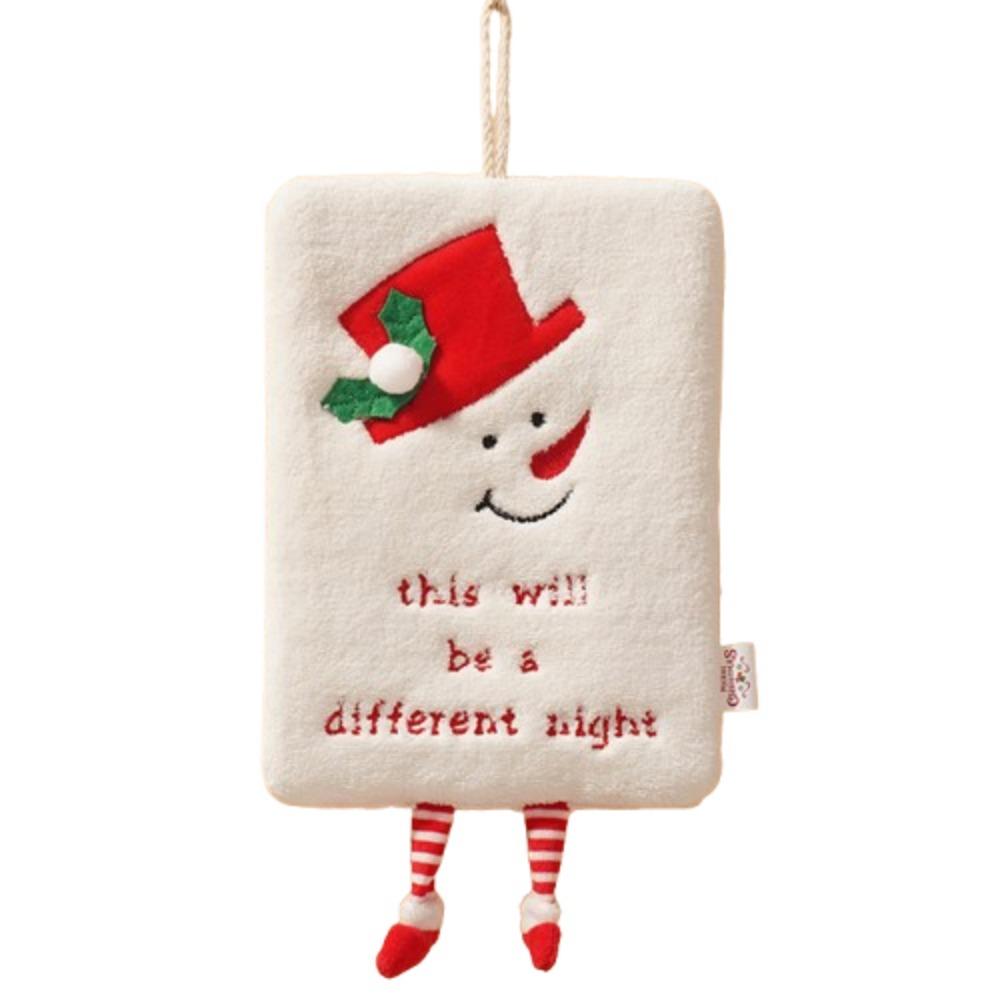 Coral Velvet Christmas Hand Towel Creative Children's Handkerchief  Holiday Party Decor
