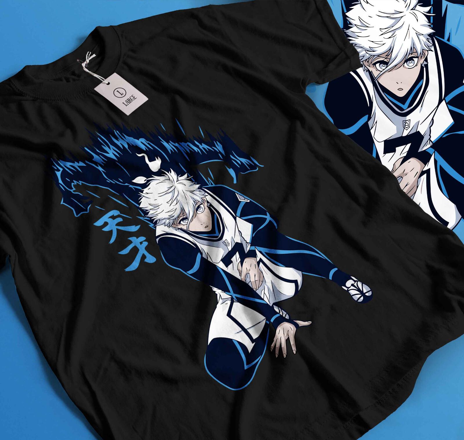 Meguru Bachira T-Shirt Mens Womens Tees Top Blue lock Kunigami,Rin Itoshi,Nagi Anime Manga Gift 175 2XL