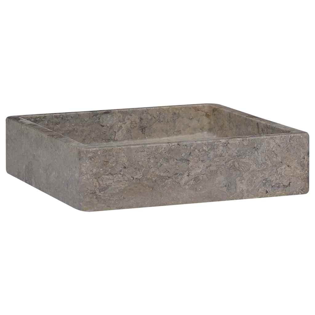 Grey Washbasin 40 X 40 X 10 Cm Marble