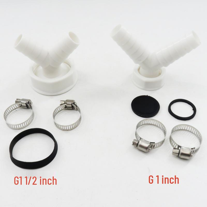 Washing Machine Y-Type Drain Hose Connector, Two-in-One 1-Inch Tee Converter