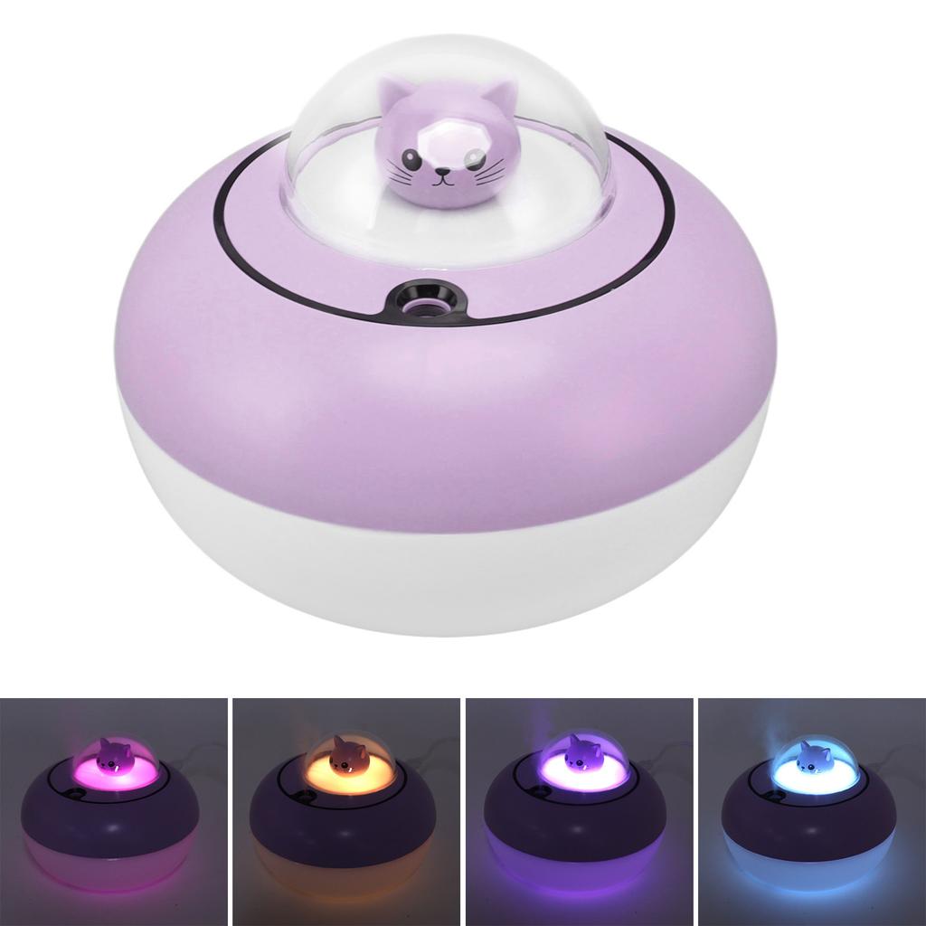 Humidifier Cute Cat Sculpture Portable Quiet Desktop Humidifier for USB Plug In