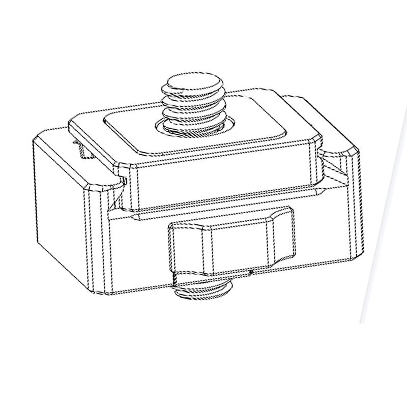 Mini Monitor Mount Plate Quick Release Clamp Fast Switch Install System 1/4 Screw For Action Camera Tripod Slide Rail Stabilizer