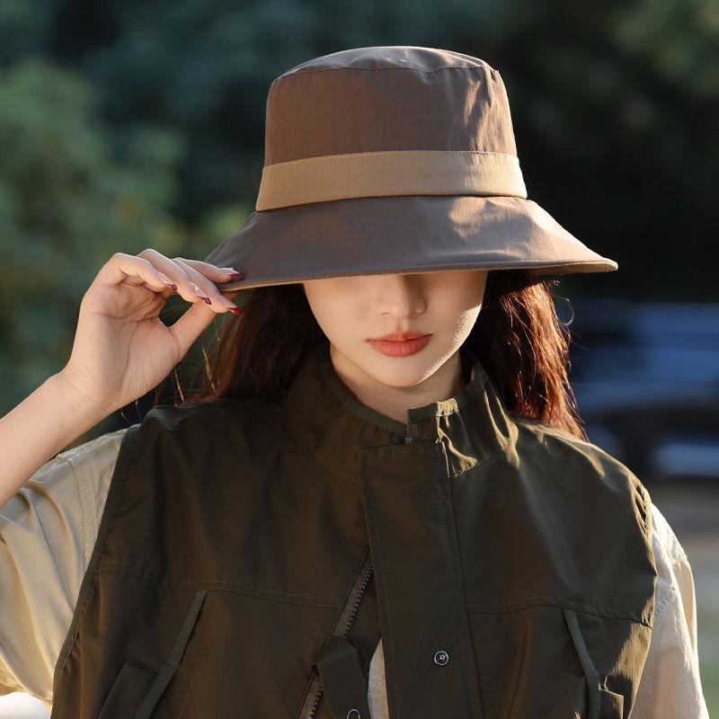 Nouveau Chapeau d'Été Chapeau Bob pour Femme Chapeau de Soleil Ombragé pour Voyage en Extérieur