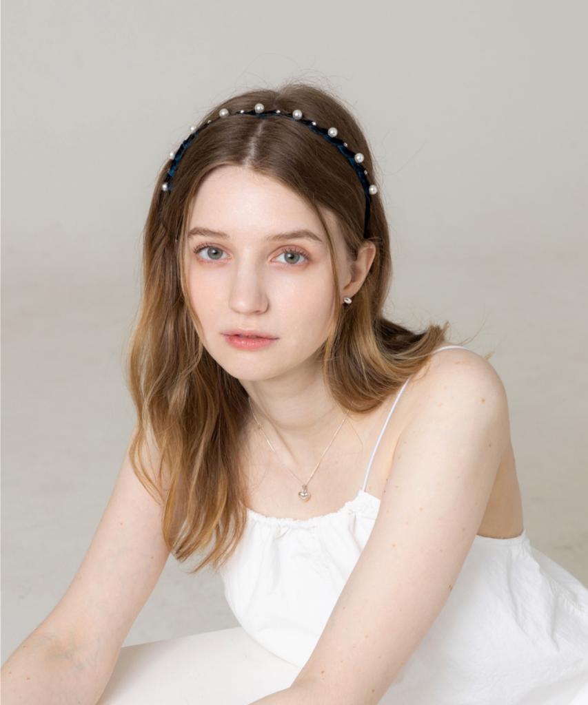 Lilykori Pearl Blue Hair Band