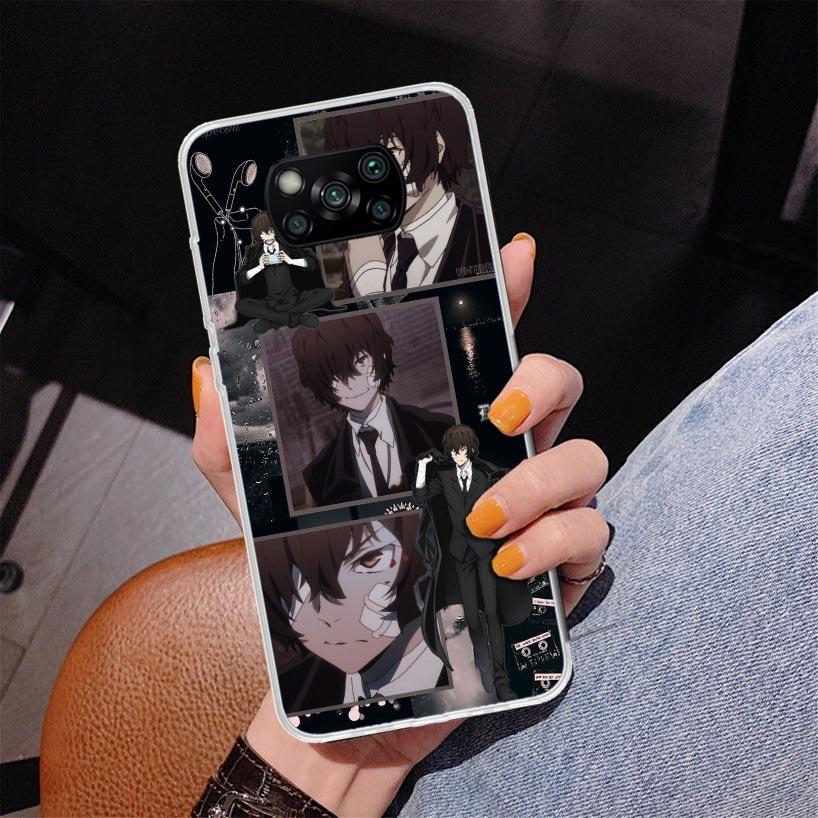 Bungo Stray Dogs Dazai Phnoe Case for Xiaomi Poco X5 X6 X7 Pro X4 Gt F7 Ultra M8 M7 Redmi 15C 15 13C 13 12C 12 Unique Cover Coqu
