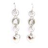 Les Trésors De Lily [J6686] - Silver 'Love' Designer Earrings