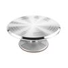 Aluminum Cake Decorating Turntable Set with Rotating Stand, Scraper, and Spatula