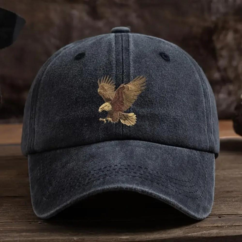 Adjustable Eagle Print Baseball Cap  For Man Women Hiking Fishing Vacation Exploration