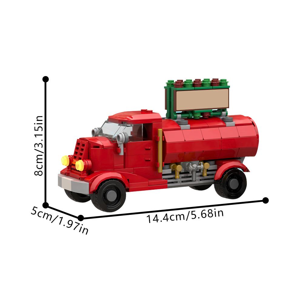 MOC Winter Countryside Christmas Decorate Building Block Set Christmas Cabin Coffee Cart Hot Drinks Christma series Kid Toy Gift