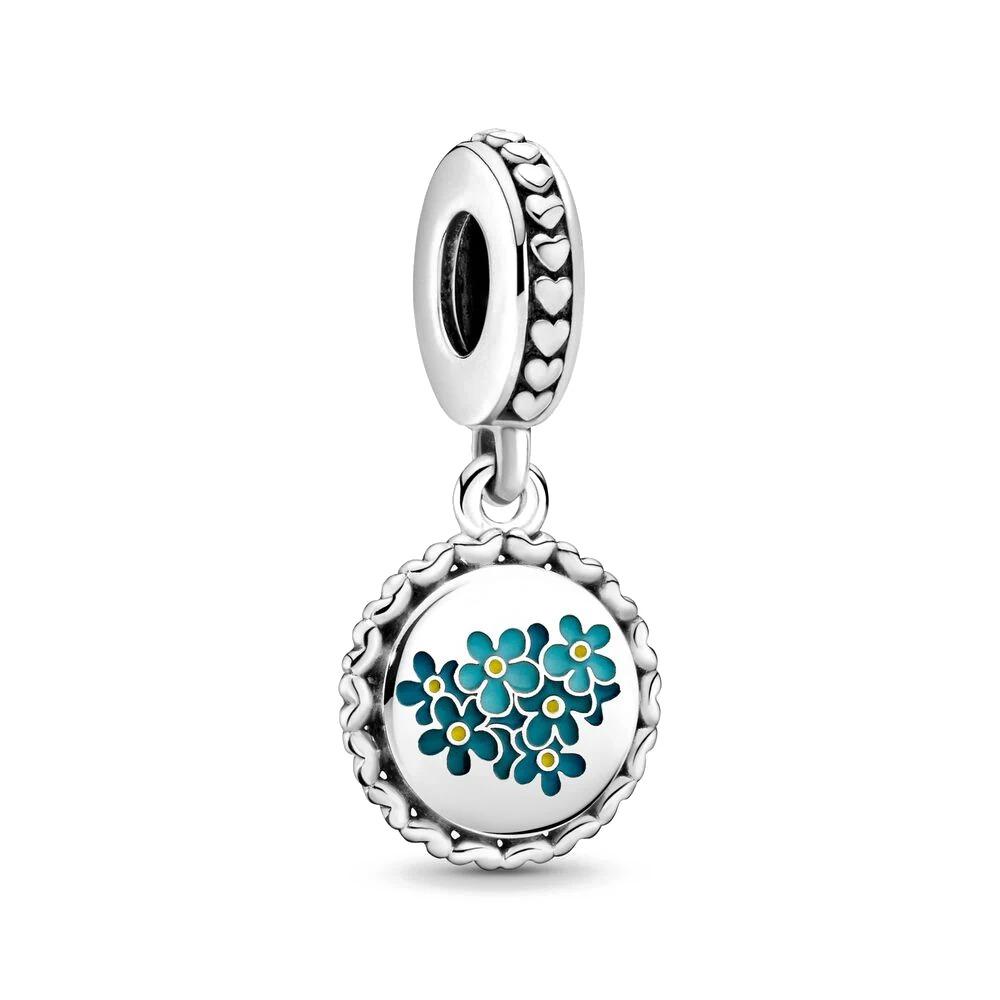 New S925 Silver Flag Balance Tower Charm Pendant for Bracelets Necklaces DIY Women Fine Jewelry Accessories