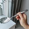 Shell Shape Stainless Steel Spoons French Table Serving Spoons Durable Dessert Spoons  Hotel