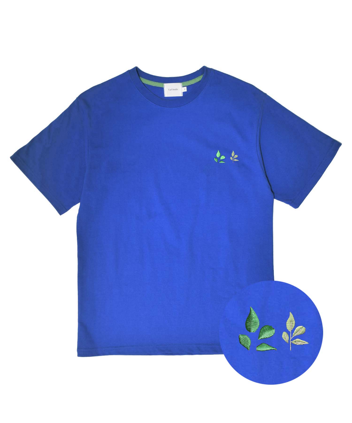 Rad Inside Double Logo Short Sleeve T-Shirt Blue S