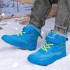 High-top Kids Cotton Shoes Plush Warm Snow Boots Boys Girls Winter Outdoor Hiking Sneakers Waterproof Non-slip