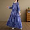 DIMANAF New 2026 Women Plus Size Spring Summer Beach Long Dress Lady Loose Oversize Maxi Print Floral Dresses