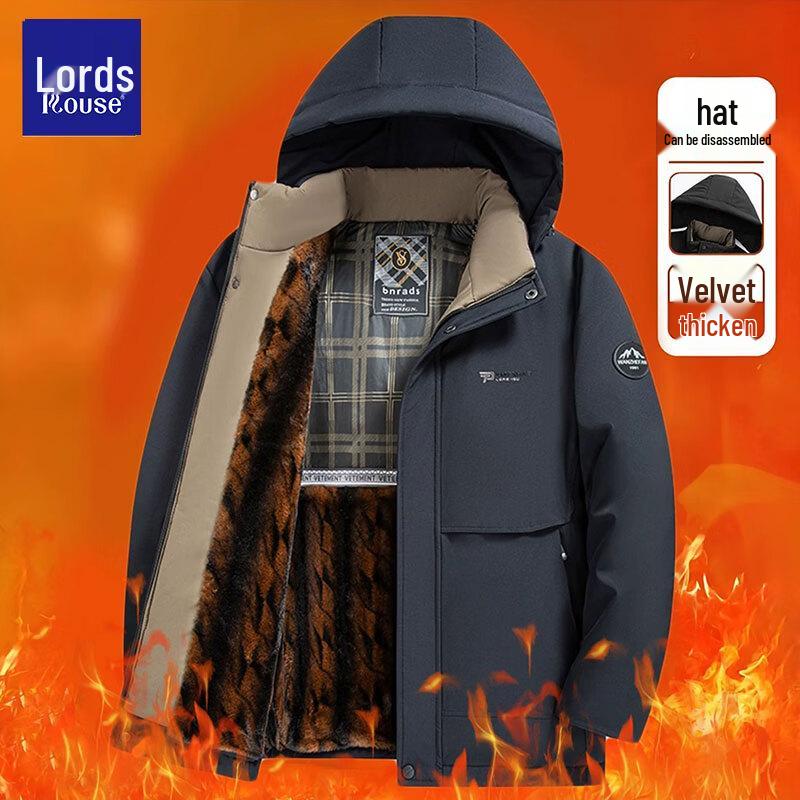 Loz Men's Winter Insulated Windproof Jacket