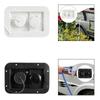 Double Water Inlet Hatch Plastic RV City Fill Reliable Spare Parts Quick Connection Accessories for Motorhome