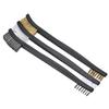 3pcs Mini Wire Brush Set Steel Brass Nylon Cleaning Polishing Detail Metal Rust Brush Polishing Derusting Cleaning Tools