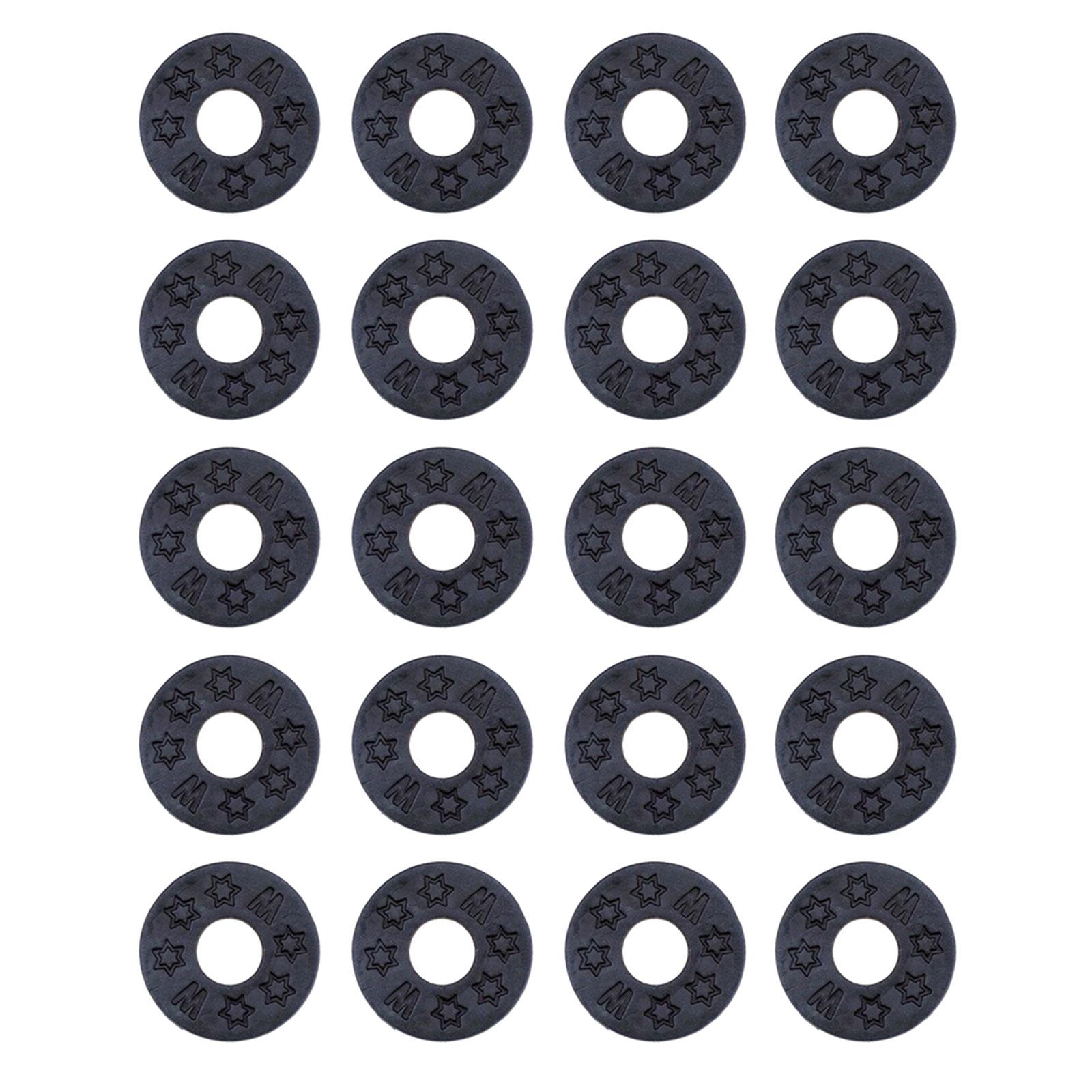 

20Pcs Electric Guitar Strap Locks Blocks Guitar Safety Lock Protector Blocks for Bass Ukulele Acoustic Guitar Part