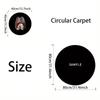 Lotus Flower Koi Cherry Blossom Chinese Style Round Carpet Peacock Butterfly Circular Floor Mat Living Room Bedroom Decor Rugs