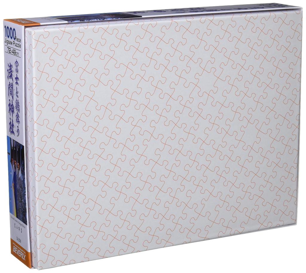 1000 Piece Jigsaw Puzzle Fuji and Sengen Shrine with Flying Cranes X (49 72cm)