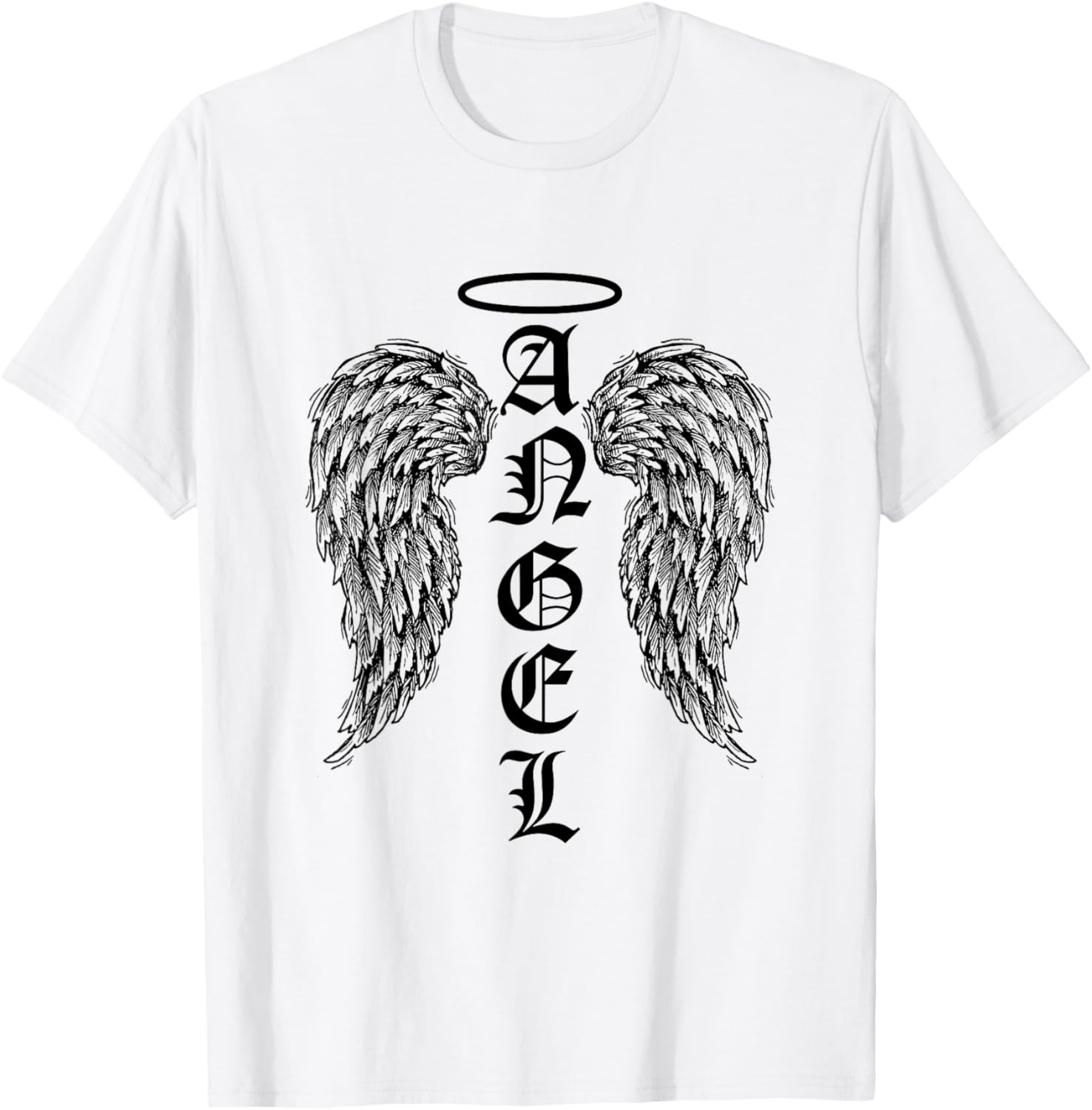 Angel Wings Halo Feathers God Awesome Funny Gift T-Shirt Unisex T-Shirt S
