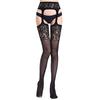 Lingerie Sexy en filet pour femmes, haut en dentelle, porte-jarretelles, bas de cuisse, collants