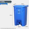 Huimaiyuan Foot Pedal Classified Trash Can