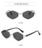 High-End Cross-Border Diamond Metal Sunglasses - Trendy Runway Style with UV Protection