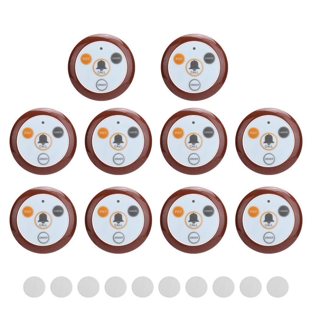 Sistem de apelare pager wireless cu 10 bucăți pentru servirea meselor în restaurant SUC04 433.92MHz DC6V