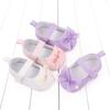 0-1 Years Newborn Sweet Princess Shoes Crib Shoes Girls Canvas Shoes Bow Decoration